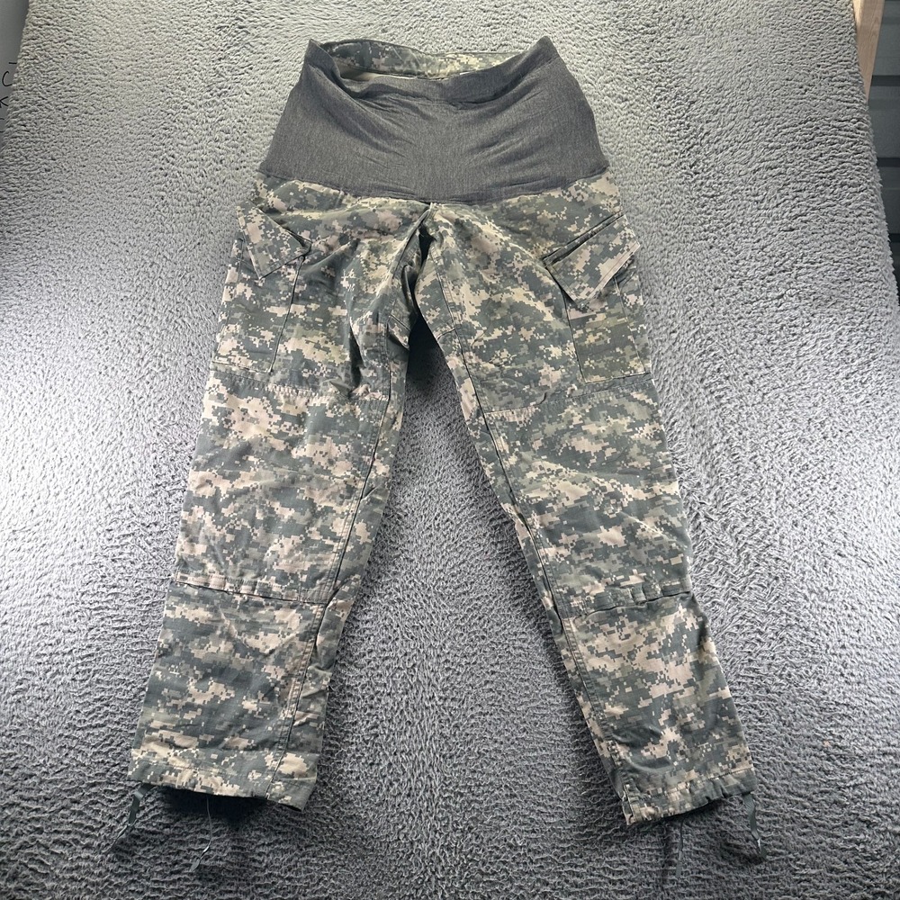 US Military Pant Womens S Brown Camouflage Cotton Cargo Straight Uniform Combat